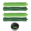 2 Sets Replacement Rubber Brushes Rollers Compatible with iRobot Roomba