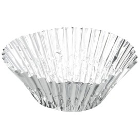 MA Packaging Bento Cup, Aluminum Case, Silver, No. 9, Diamond Case, Round, Commercial Use, Side Dish Cup, 9F, 500 Pieces