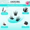 Lash Clusters Wet Look 168Pcs Eyelash Cluster Ultra-Thin Lash Band