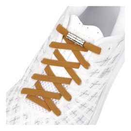 anan520 Tieless Shoelaces for Adults and Kids - Elastic No Tie Shoe Laces, Brown, X-Large