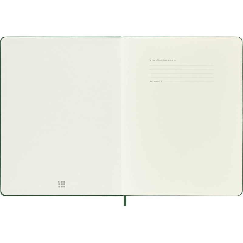 Moleskine Classic Squared Paper Notebook, Hard Cover and Elastic Closure