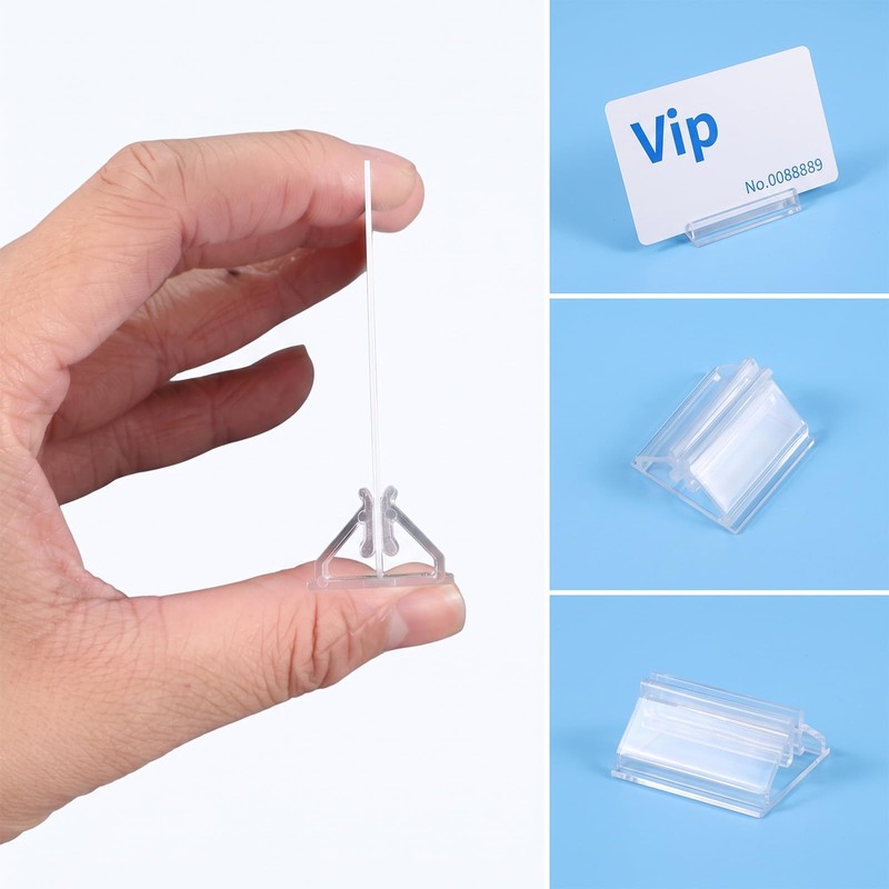 Elegaperma 50 Pcs Game Piece Stands,Plastic Game Clear Card Stands