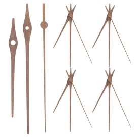 Gadpiparty 5 Sets Holzuhrzeiger-Ersatz-Set, DIY-Wand- und Hänge-Uhren, einfache Installation und Reparatur, stabiles Holzmaterial für den Einsatz