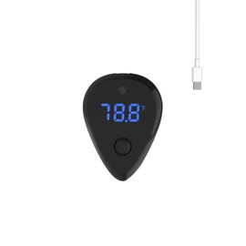 Carefree Fish Aquarium Rechargeable Thermometer Cordless Human Sensor Switch Fish Tank Thermometer Overtemperature Sound Alarm ±1℉（Power Adapter and Charging Cable not Included）