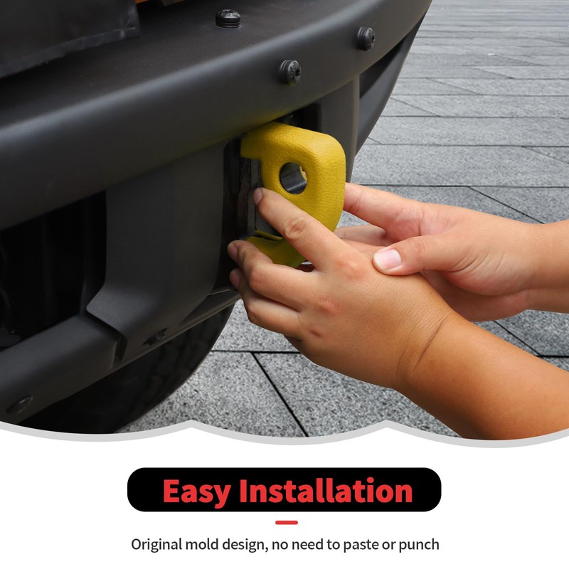 RT-TCZ Tow Hook Covers - Bumper Tow Hook Rubber Protector