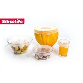 Silicone Stretch Lids, Silicolife Fresh-Keeping Food & Bowl Cover, Food-Grade Silicone Lids, Camping Food Cover, BPA-Free Kitchen Gadget