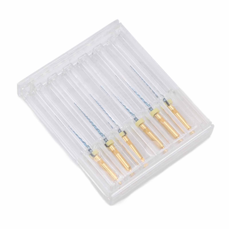 6pcs F1 Endodontic Canal Files Stretchy Metal Portable Rustproof Endodontic