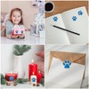 500pcs Dog Paw Print Stickers, 1 Inch Self-Adhesive Paw Print