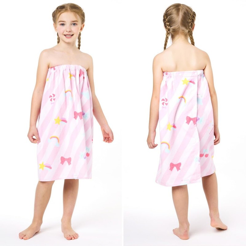 Teddy Wrap Towel for Kids, Girls and Boys, 60cm Rolled