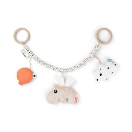 Done by Deer Happy Clouds Sand Pram Chain - Baby Accessories, Entertainment for On the Go from 0 Months - The Baby Toy Can Be Attached to the Cot, Playpen or Pram