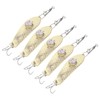5PCS LED Fishing Lure Light Rustproof Stainless Steel LED Lighted
