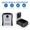 GIVERARE Key Lock Box, 4 Digits Combination Lockbox Wall Mount