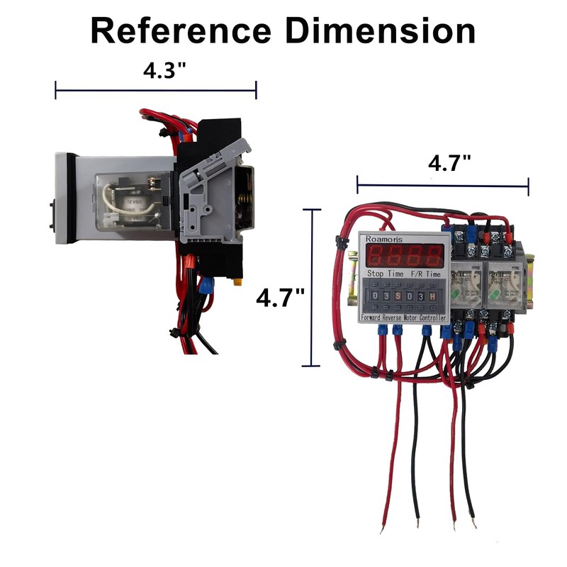 Roamoris Automatic Forward Reverse Motor Controller,0.1S-99H Timer Cycle Relay for