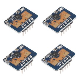 AEDIKO 4pcs LD2410C Human Presence Radar Sensor Module HLK-LD2410 Millimeter Wave Non-Contact 24GHz ISM Band Serial Port IO Level Output
