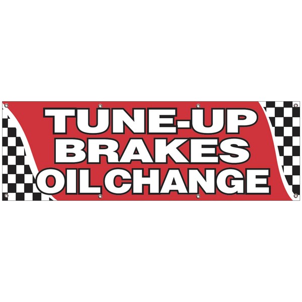 4LessCo 2x6 Feet TUNE UP BRAKES OIL CHANGE Banner Store