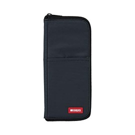 LIHIT LAB Estuche delgado para bolígrafos/lápices, 1.8 × 9.9 × 21.6 centímetros, negro (A7652-24)