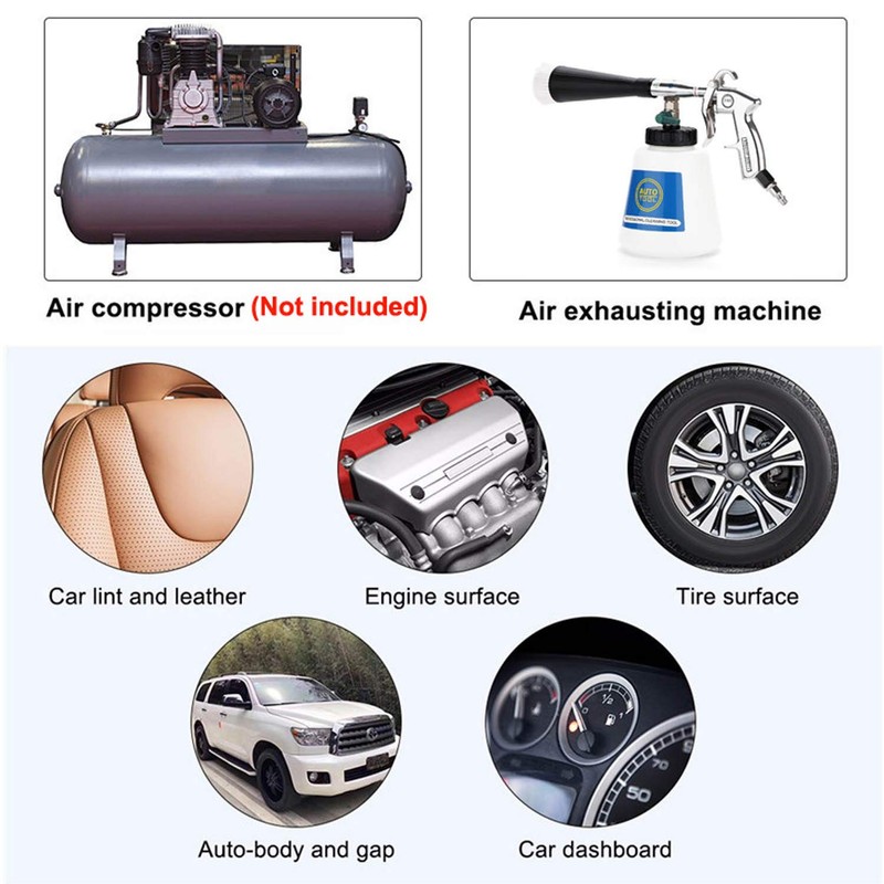 CPROSP High Pressure Turbo Car Cleaning Gun, Tornado Cleaning Gun