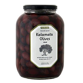 Parthenon Pitted Kalamata Olives in Brine with Red Wine Vinegar & Extra Virgin Olive Oil 52.91oz