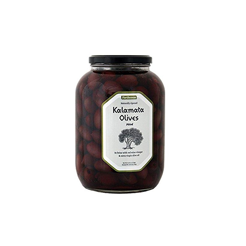 Parthenon Pitted Kalamata Olives in Brine with Red Wine Vinegar