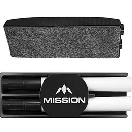 Mission Darts Whiteboard Kit | Premium Dry Eraser with Dry Wipe Pens (BX127)