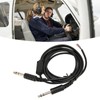 Aviation Headset Cable, Dual GA Plug Aviation Headset Replacement Cable