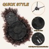 GOTEFERBE Drawstring Ponytail for Black Women, Afro Puff Kinky Curly