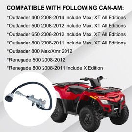 Vanlison Rear Brake Master Cylinder Compatible with Can Am ATV Renegade 500 800 Outlander 400 500 650 800 2008-2011 705600543 Part # 705600543 705600751
