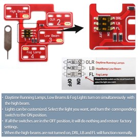 6 High Mod ＆ 8 high Mod, for GM Low Beams High Beams & DRL Light On Simultaneously Compatible with 2003-2007 Chevy Silverado GMC Sierra 1500/2500/3500 Classic
