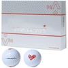 VIVA HEART Golf Balls 1 Dozen White