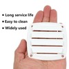LEQMG Nylon Louvered Thru Vent,Plastic White Flush Marine Boat Vent,Free