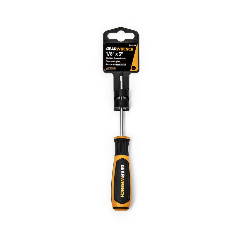 GEARWRENCH 1/8" x 3" Cabinet Dual Material Screwdriver - 80015H