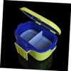 BUGUUYO Dual Layer Fishing Bait Holder Container Capacity Worm Storage