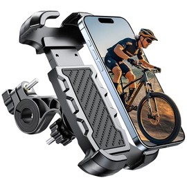 Viccux Motorcycle Phone Holder - Ultra-Secure Shockproof Mount, 360° Rotatable, 3-Second Install & Remove, Fits Phones 4.7-6.8" for Bike/Bicycle/Scooter (Never Falls Off)