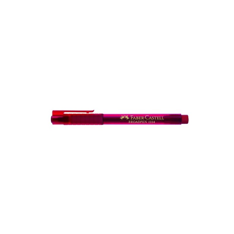 Faber-Castell Pen Broadpen 1554Fineliner Pens Pack of 6, Red