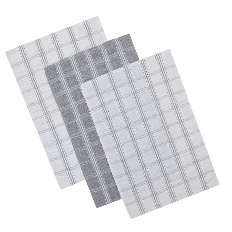Charlotte Andersen Tea Towels for Kitchen 3 Pack Cotton Dish