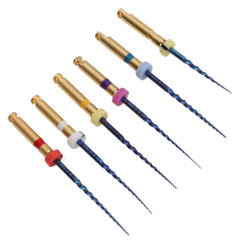 6pcs SX F3 Dental Endo Canal Files Large Taper Thermal