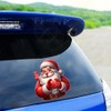 Dreothy Christmas Decor Santa Claus Car Stickers,Waterproof Funny Santa Claus