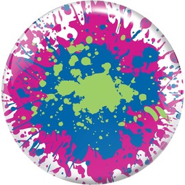 Brunswick Paint Splatter Viz-A-Ball PRE-DRILLED Bowling Ball 10lb
