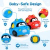 4 Pack Inertial Push Pull Car Toys for Baby Boy