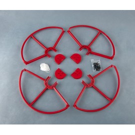 SummitLink Snap On/Off Prop Guards 4X Red for DJI Phantom 1 2 3 Quick Connect Tool Free