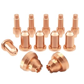 Plasma Cutter 40A Tips+Drag Shields+ Electrodes Kit for Miller XT-40 torch & Hobart Airforce 40i XT40R/XT30R Torch (770797/249928 &770799/249930&770791/249926）PK12