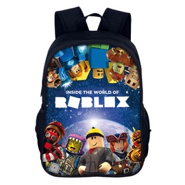 PQKL-party Roblx Backpack Roblx Bag,14 Inch Kids Backpack for Boys,3d Printed Cosplay Anime Bag for Aged 3-5 Years, Gifts for Fans