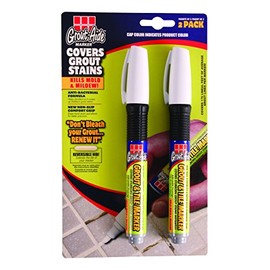 Grout-Aide 5036 05036, White Grout & Tile Marker, (2 Pack), 9.8ml