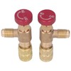 2PCS Refrigeration Control Valve 1/4SAE Male Thread 5/16SAE Female Thread