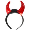 Holibanna Devil Horns Headband LED Light Up Hairband Red Demon