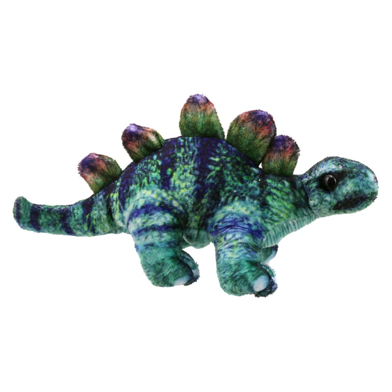 The Puppet Company - Dinosaur Finger Puppets - Stegosaurus (Green)