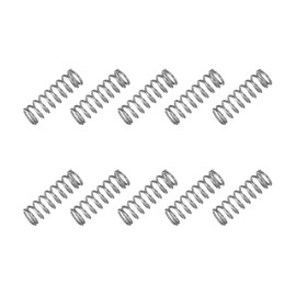 sourcing map Small Compression Spring 8 mm OD 1 mm Wire Diameter 25 mm Free Length 304 Stainless Steel Extension Spring for Shop Home Repairs DIY Projects (Silver Tone, Pack of 10)
