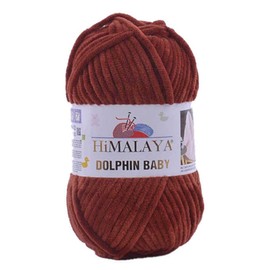 2 Pack/Skeins Himalaya Dolphin Baby, Each Skein 100 Gr/3,5 oz, 120 mt/ 132 yd, Super Bulky Yarn, Blanket Yarn, Velvet Yarn, Knitting Yarn, Amigurumi Yarn, Baby Yarn 80370