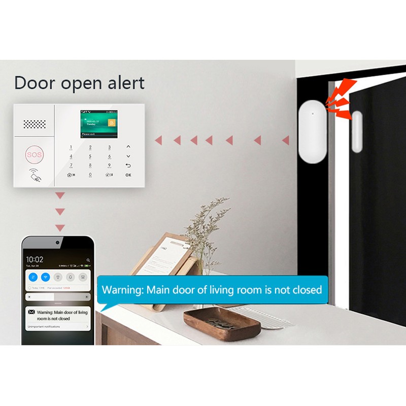 WiFi Home Alarm System Dual Way Voice GSM Smart Security