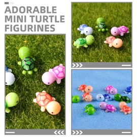 ERINGOGO 25pcs Small Turtle Miniature Turtle Resin Animal Bulk Minifigure Small Figurine Mini Turtle Decor Small Resin Animals Turtle Mini Turtle Figures Miniature Turtle Figurine Resin Mini Animals